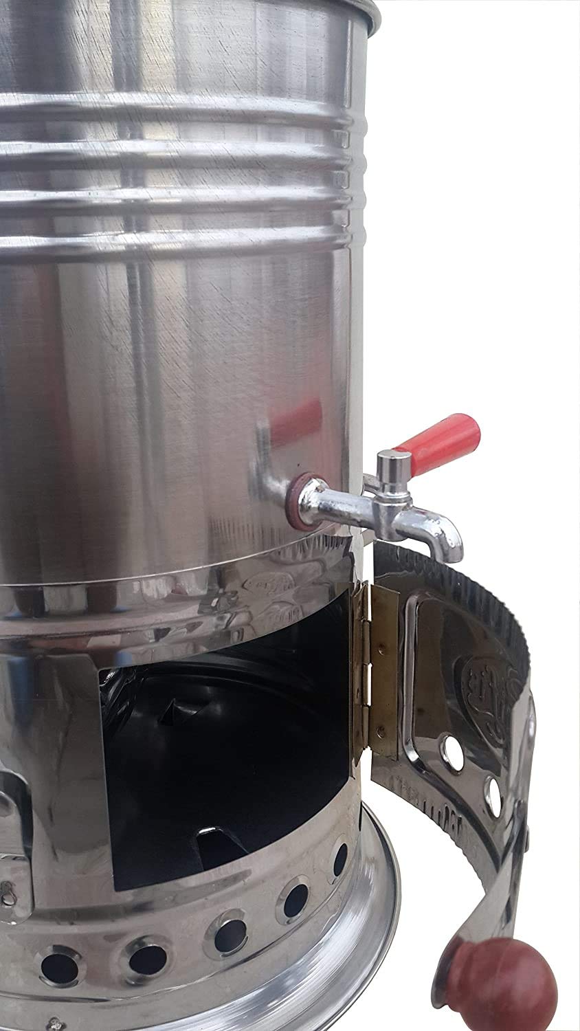 Samovar Charcoal Water Heater 4l /150 Oz Boat Camping Hiking Hunting Kettle BBQ