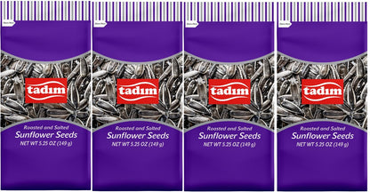 Tadimm Roasted and Salted Sunflower Seeds, 5.25 oz, Pack of 4