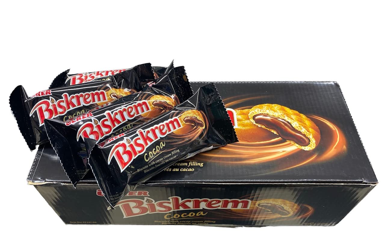 Biskrem Cocoa[Biscuits With Cocoa Cream Filling][Pack of 24]