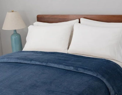 Berkshire Blanket & Home Co. Extra Plush |King | 284 cm x 234 cm |112 in. x 92 in. | Blue