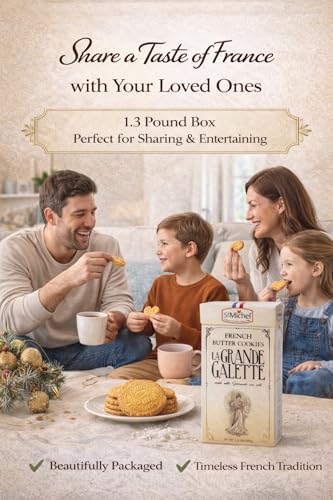 St. Michel La Grande Galette French Butter Cookies, 1.3 Pounds