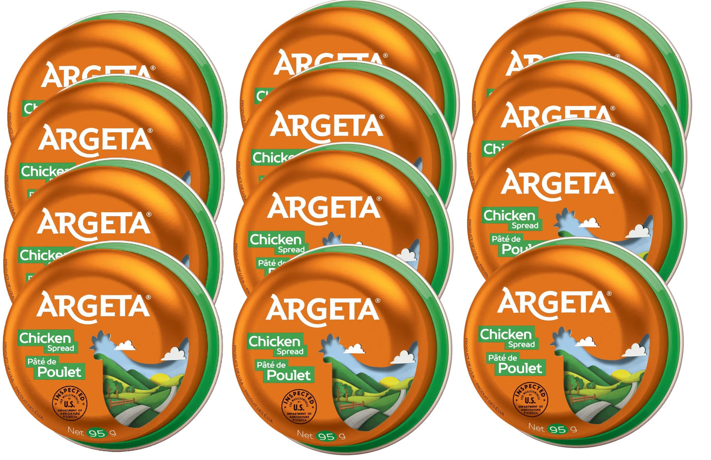 Argeta Pate Spread, Chicken, 3.35oz (6 PACK) - SET OF 2