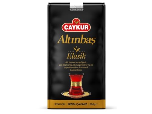 ÇAYKUR Altınbaş Golden Tips, Premium Gourmet Black Tea, Loose Leaf, Strong Tea Buds, Rich Aroma 500g / 17.6 Oz