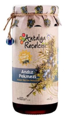 AntalyaRecelcisi Juniper Berries Molasses 21.8oz (620g) in Glass Jar (Andiz Pekmezi)