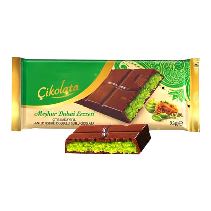 Dubai Chocolate - Milk Chocolate With Pistachio, 93 gram 3.2 oz