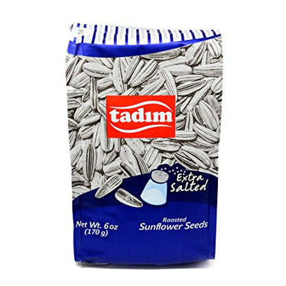 Tadim Sunflower Seeds 170 Gr / 6 Oz (Extra Salted, Pack of 3)