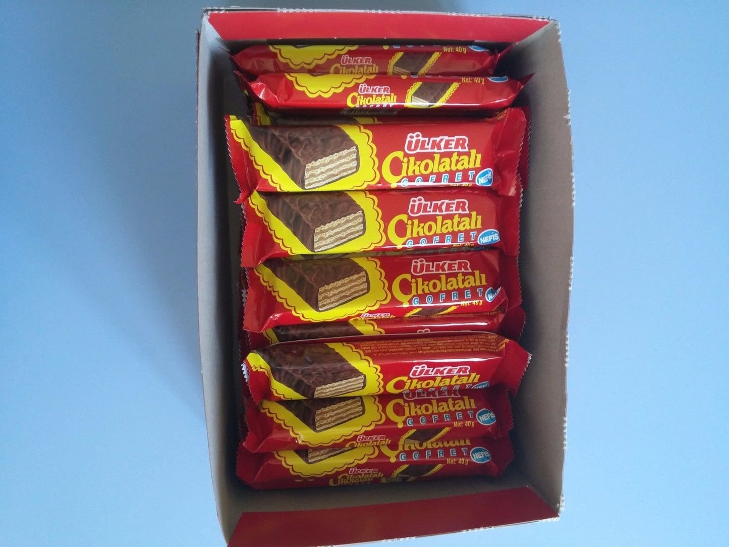 Ulker Turkish Biscuits Chocolate Wafer Gofret (1 Box 36 Pieces)