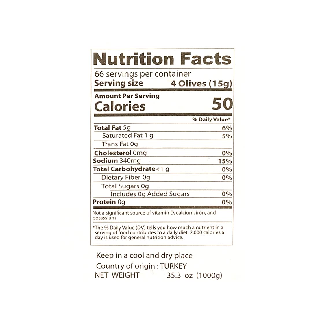 Cebel - Turkish Black Olives, 1000g (2.2 LB)