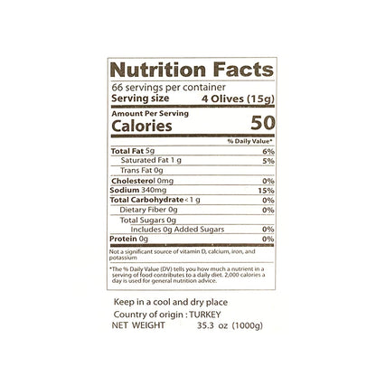 Cebel - Turkish Black Olives, 1000g (2.2 LB)