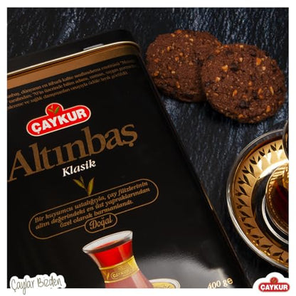ÇAYKUR Altınbaş Golden Tips, Premium Gourmet Black Tea, Loose Leaf, Strong Tea Buds, Rich Aroma 500g / 17.6 Oz