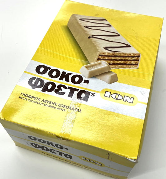 Ion White Chocolate Covered Wafer 38g 20pcs