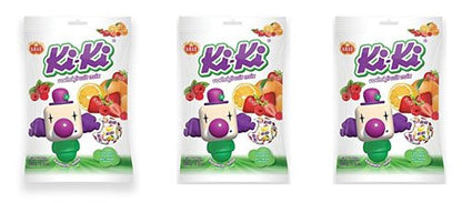 Kras Kiki Fruit Chews 100gr (Kiki vocne bombone) 10.5oz, Pack of 3
