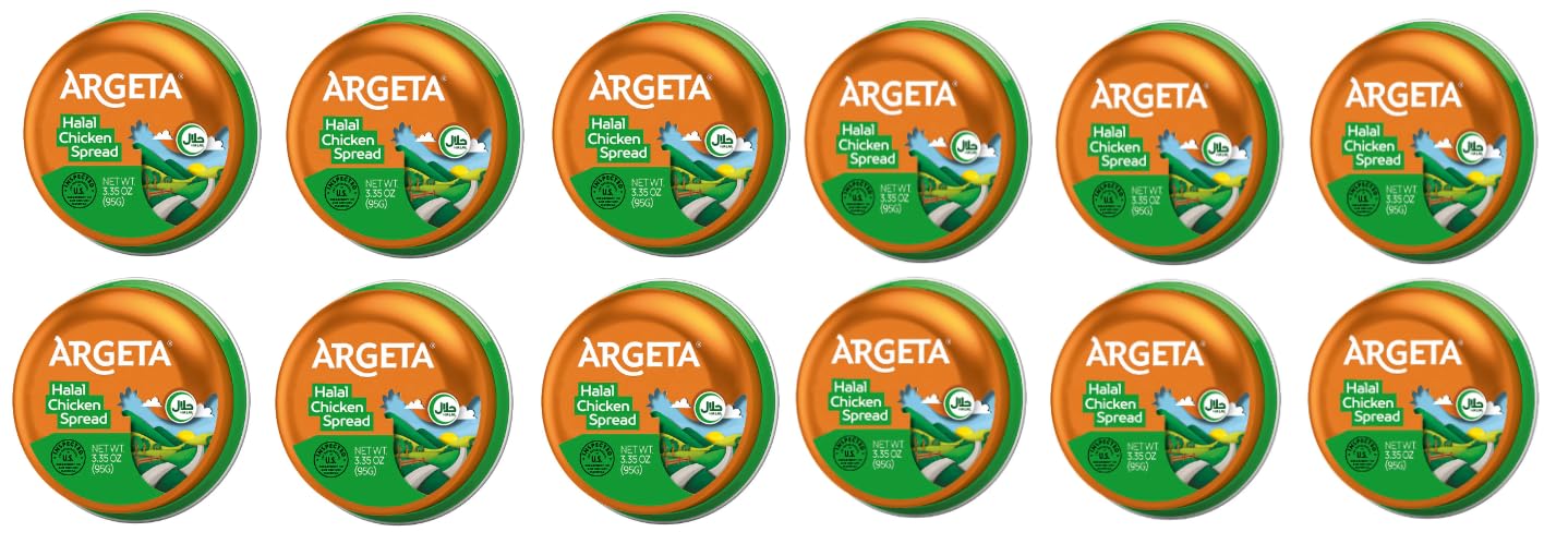 Argeta Pate Spread, Chicken, 3.35oz (Set of 12) HALAL