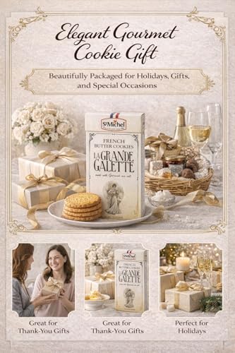 St. Michel La Grande Galette French Butter Cookies, 1.3 Pounds
