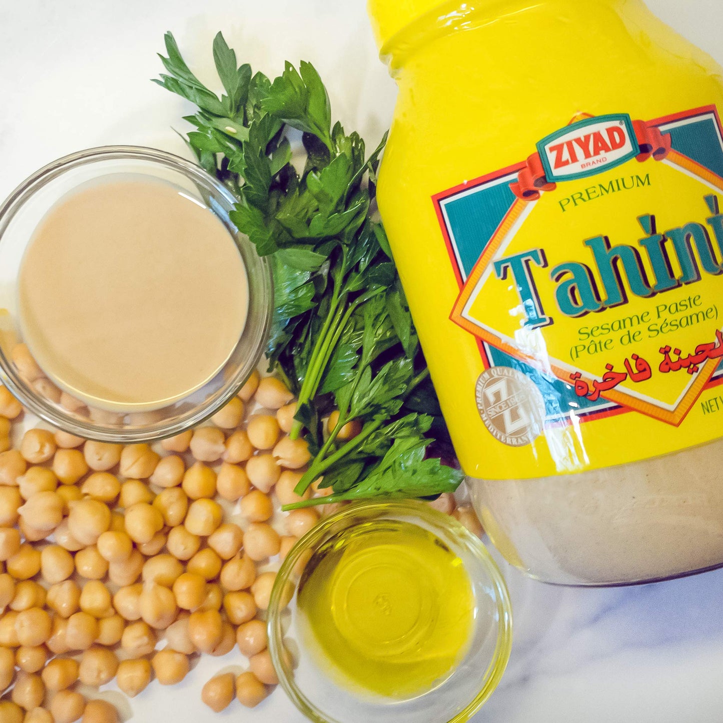 Ziyad Brand Tahini Sesame Paste, No Additives, No Preservatives, Perfect for Pita Bread, Meat, Vegetables and More!