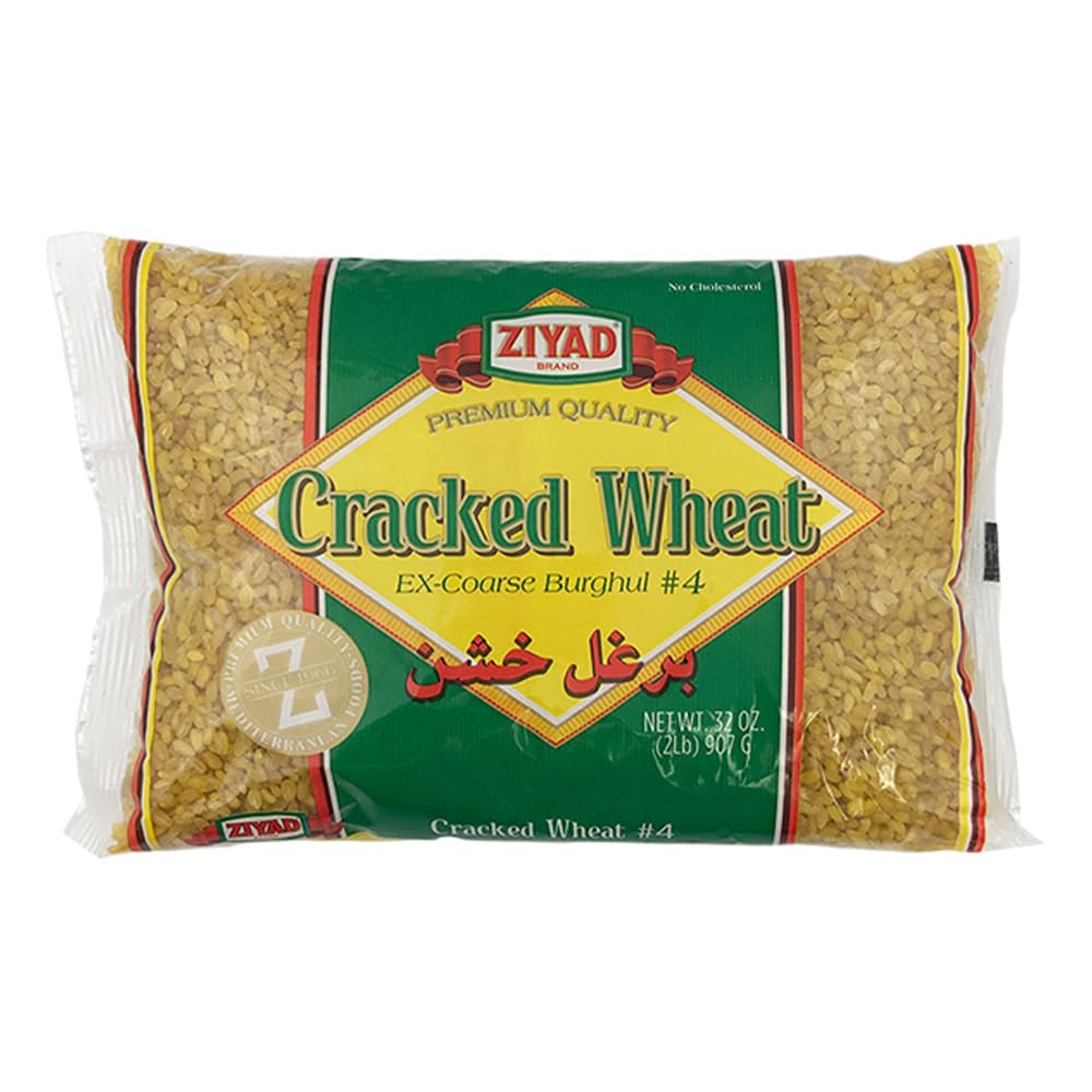 Ziyad Wheat Bulgur – Fiber-Rich Whole Grain, Nutty Flavor & Chewy Texture – Ideal for Tabbouleh, Kibbeh, Curries, Soups & Salads – Easy 30-Minute Prep, Vegan