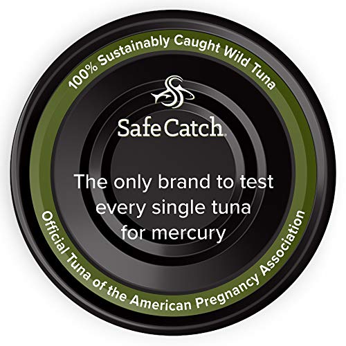 Safe Catch Wild Ahi Yellowfin Tuna Fish, Wild Caught, Lowest Mercury, Lean Protein, Omega 3, Gluten-Free, Kosher