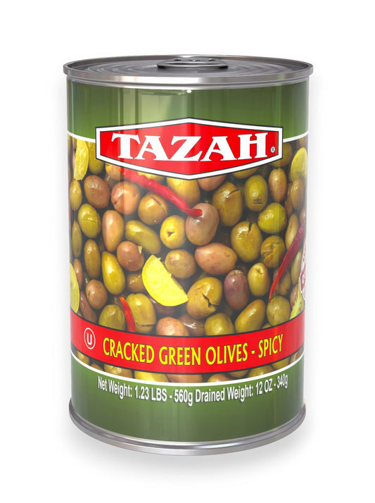 Tazah Spicy Cracked Olives (1.23 Pound)