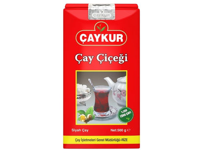 ÇAYKUR Cay Cicegi Turkish Black Tea, Tomurcuk Golden Buds Blend, Naturally Aromatic Loose Leaf, Bright Red Color 500gr / 17.6 Oz