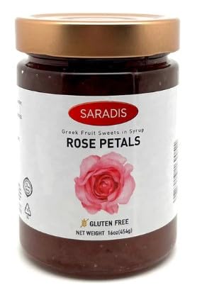 Saradis Rose Petals Greek Traditional Preserve, 453gr