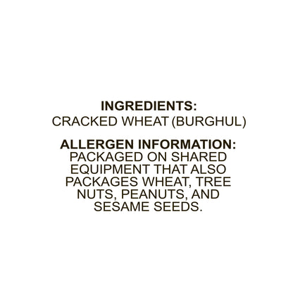 Ziyad Wheat Bulgur – Fiber-Rich Whole Grain, Nutty Flavor & Chewy Texture – Ideal for Tabbouleh, Kibbeh, Curries, Soups & Salads – Easy 30-Minute Prep, Vegan