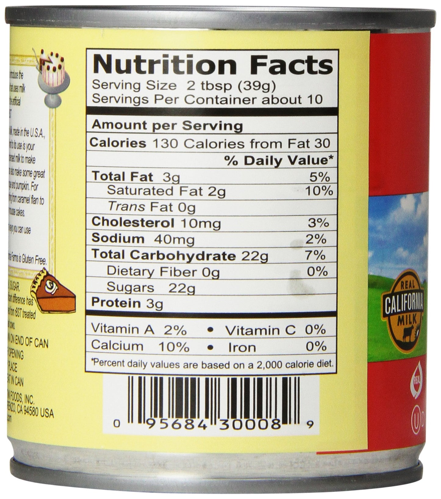 California Farm Sweetened Condensed Milk, 14-Ounce Can (Pack of 8)
