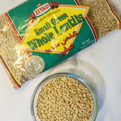 Ziyad Whole Lentils Variety – Bean Lentil 16 oz, All Natural Small 16 oz, Large Green 32 oz (Pack of 12)