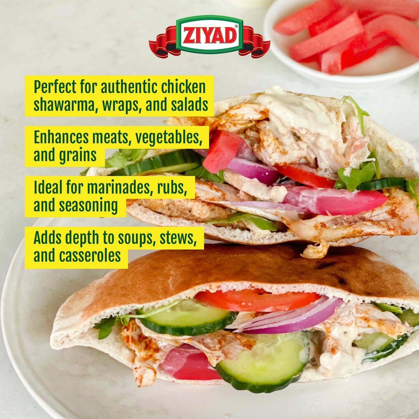Ziyad Shaker Spice Blend, Flavorful Spices, No Additives, No Preservatives, No Salt, No MSG