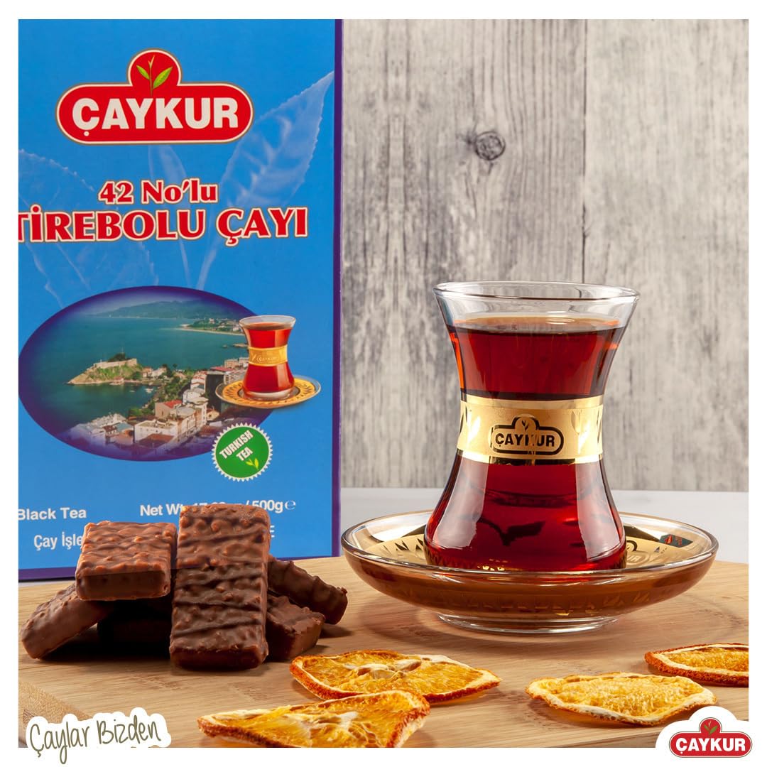 ÇAYKUR Tirebolu 42 Turkish Black Tea, Loose Leaf, Strong Aromatic Flavor, Premium Traditional Breakfast Tea