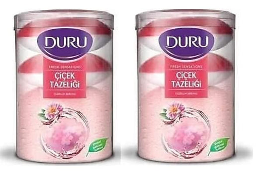 Duru Fresh Sensations Body Wash, Flower Infusion, 2 Count (4Bars, each 5.29oz) Total 8-Bars = 42.32oz