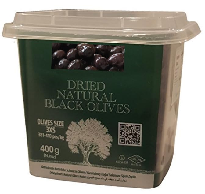 MB 3XS Gemlik Exclusive Dry Sele Black Olives 3XS 14 oz. Turkish (Kuru Sele 400g )