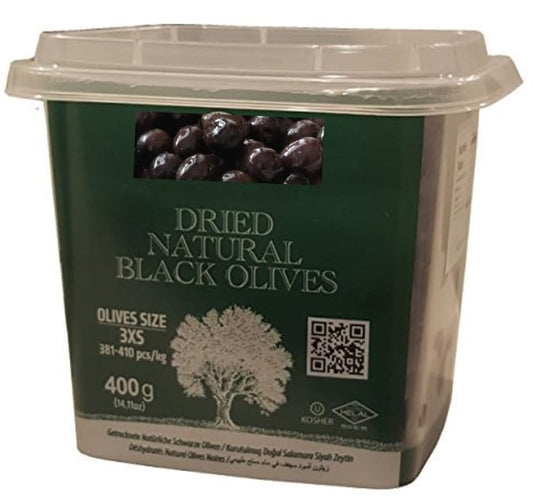 MB 3XS Gemlik Exclusive Dry Sele Black Olives 3XS 14 oz. Turkish (Kuru Sele 400g )