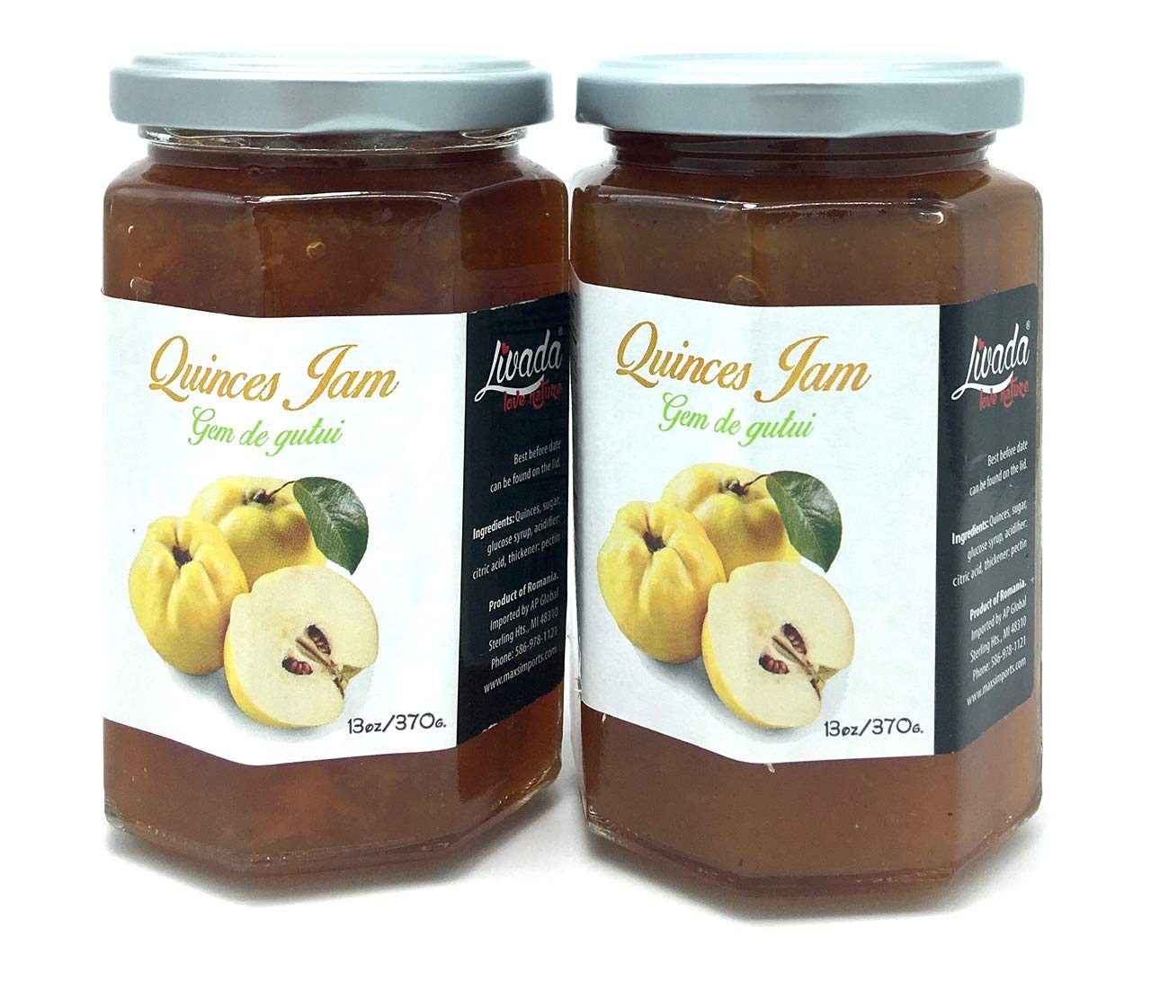 Livada Romanian Quince Jam ( Gem de Gutui ) 13oz (370 g) pack of 2