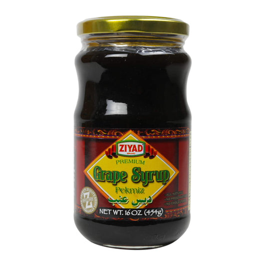 Ziyad Brand Premium Grape Syrup/Peckmiz, Halal, Shaved Ice, No Additives, No Preservatives, Great Topping for Pancakes, Ice Cream, Smoothies, and Yogurt Parfaits!