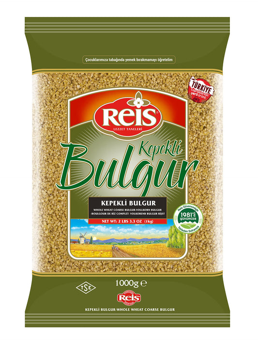 All Natural Whole Wheat Bulgur (Medium Size for Pilafs) 2lb