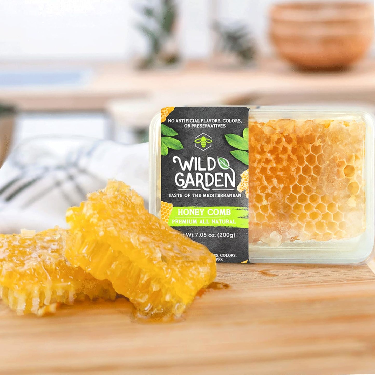 Wild Garden 100% Pure Raw Gourmet Honeycomb