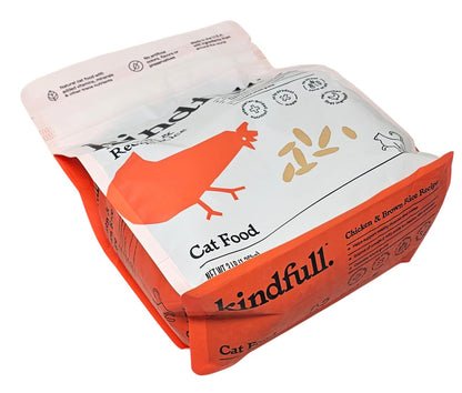 Kindfull Chicken and Brown Rice Dry Cat Food, 3 Pound Bag