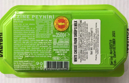 Tahsildaroglu 1 Cow's Milk 1 Goat Milk's 1 Sheep's Milk Ezine Feta Cheese (3 pack total 1050gr)
