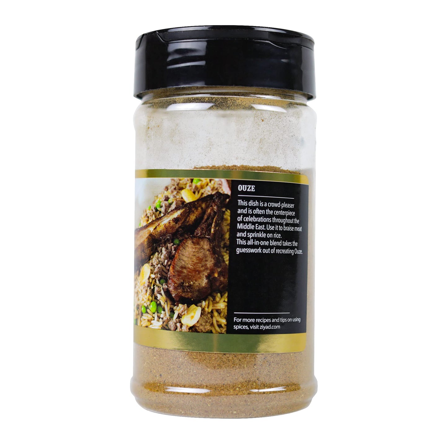 Ziyad Shaker Premium Ouze Spice Blend, Salt-Free, Vegan, Vegetarian, No Colors, No Additives, No Preservatives, 5.3oz