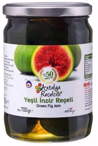 AntalyaRecelcisi Green Fig jam 700g in jar