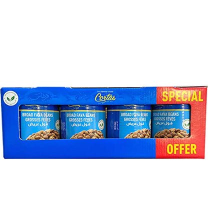 Cortas - Broad Fava Beans (4 PACK), 14 oz x 4