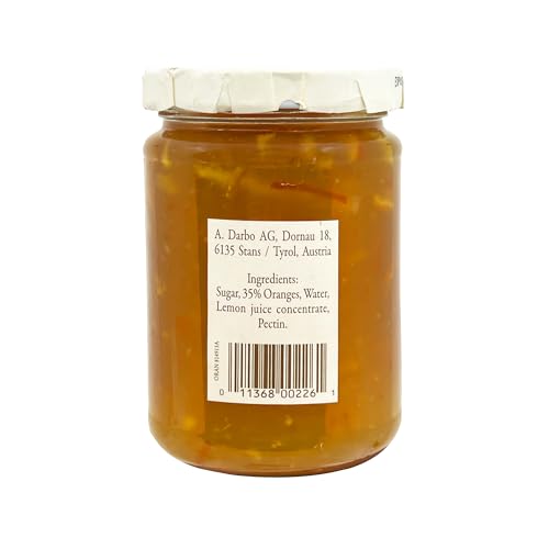 D’arbo Orange Fruit Spread, 16 oz (454 g) | All-Natural Austrian Marmalade | Made with Real Oranges | No Artificial Colors or Preservatives