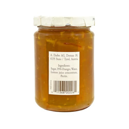 D’arbo Orange Fruit Spread, 16 oz (454 g) | All-Natural Austrian Marmalade | Made with Real Oranges | No Artificial Colors or Preservatives