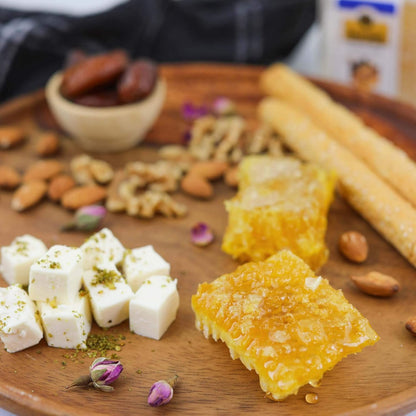 Buram Gourmet Raw Honeycomb | All-Natural | Pure Unfiltered | Edible Wax | No Additives, No Preservatives | Harvested from Turkish Mountains |