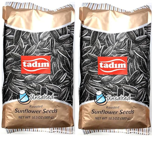 Tadim Unsalted Sunflower Seeds 10.5oz (300g) 2 packs Total 600g