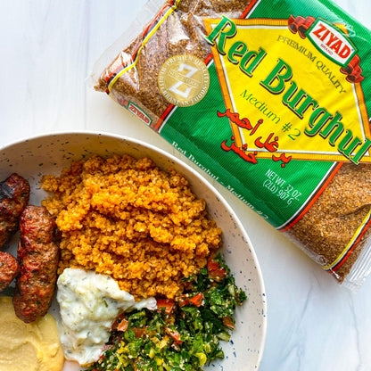 Ziyad Cracked Wheat Bulgur – Fiber-Rich Whole Grain, Nutty Flavor & Chewy Texture – Ideal for Tabbouleh, Kibbeh, Curries, Soups & Salads – Easy 30-Minute Prep, Vegan