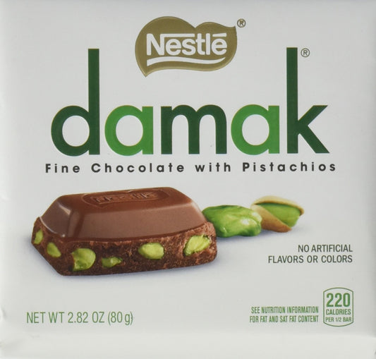 Nestle Damak Fine Chocolate with Pistachios, 2.82 Ounce