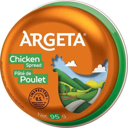 Argeta Pate Spread, Chicken, 3.35oz (6 PACK) - SET OF 2