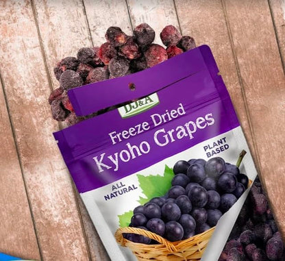Kyoho Grapes,(Pack of 3) Freeze Dried  Ready to Eat Snack, NON-GMO 3.52 Oz(100g)