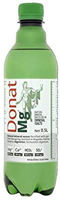 BEST MOMENT Magnesium Water - Naturally Sparkling, 500mg Magnesium in 500ml, 12x0.5L Bulk Pack